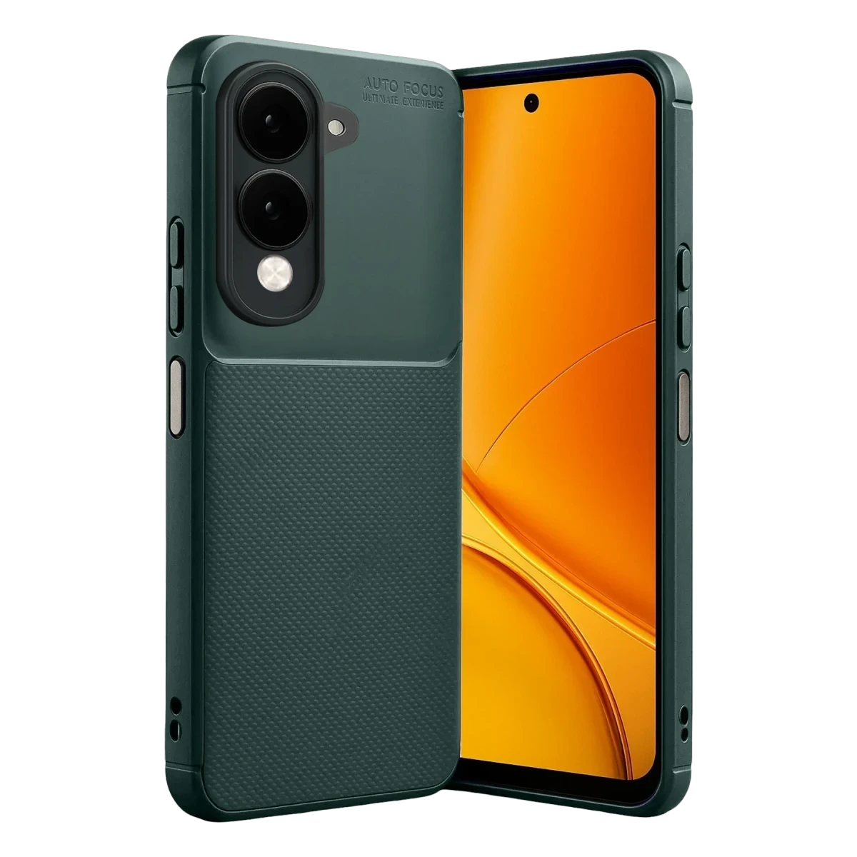 Vivo Y29S Auto Focus Karbon Kapak - Koyu Yeşil
