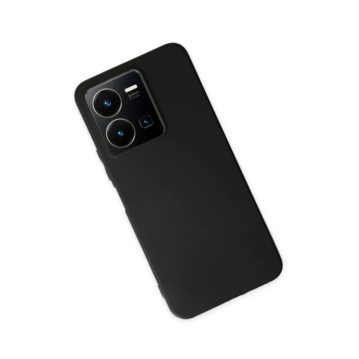 Vivo Y35 Kılıf First Silikon - Siyah