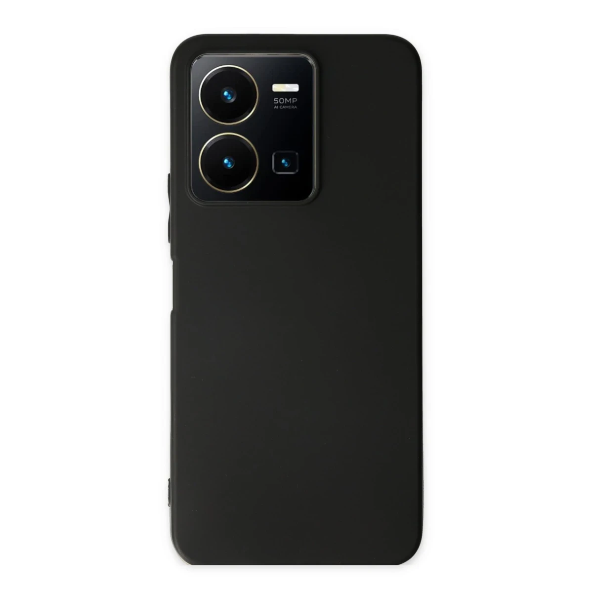Vivo Y35 Kılıf First Silikon - Siyah