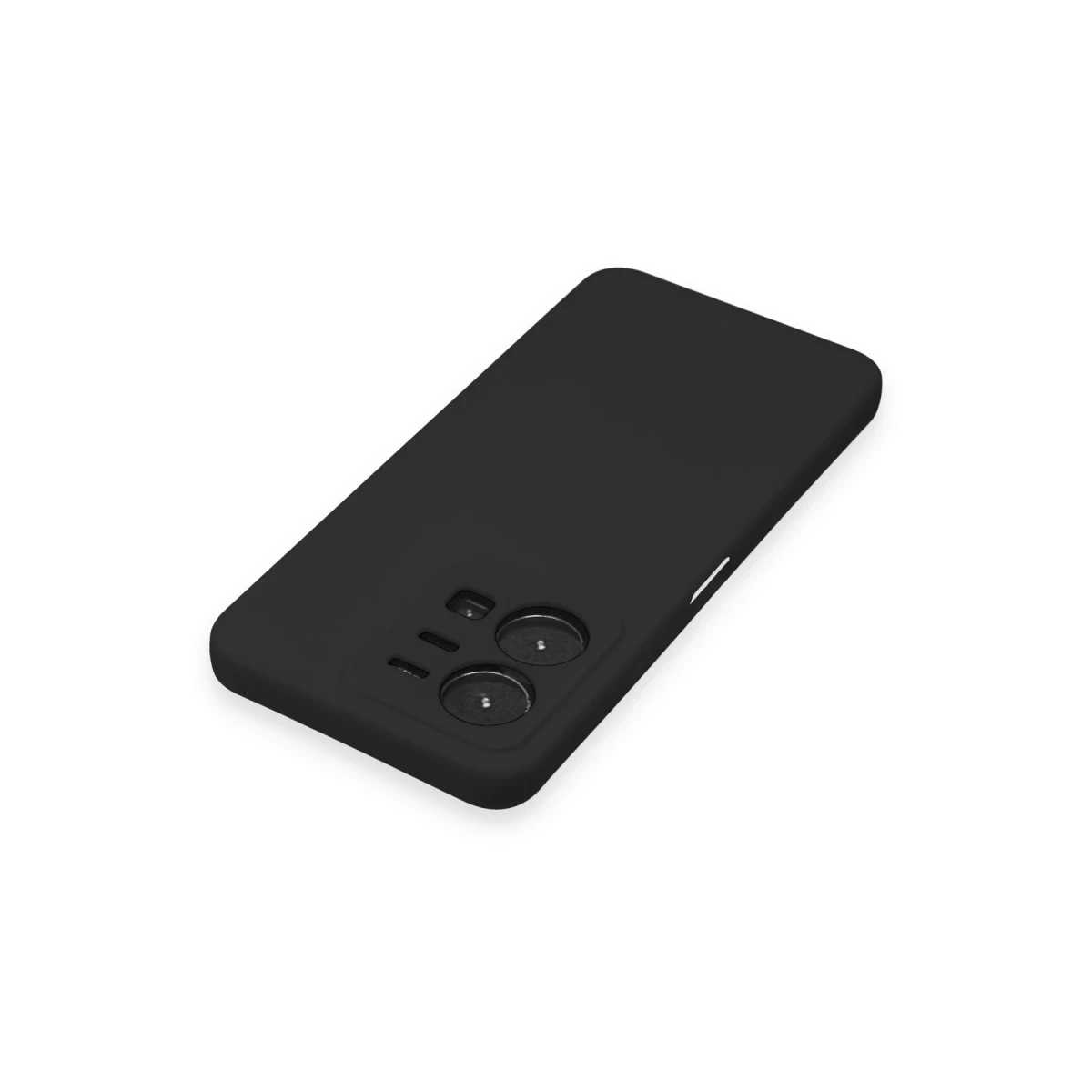 Vivo Y35 Kılıf Nano içi Kadife Silikon - Siyah