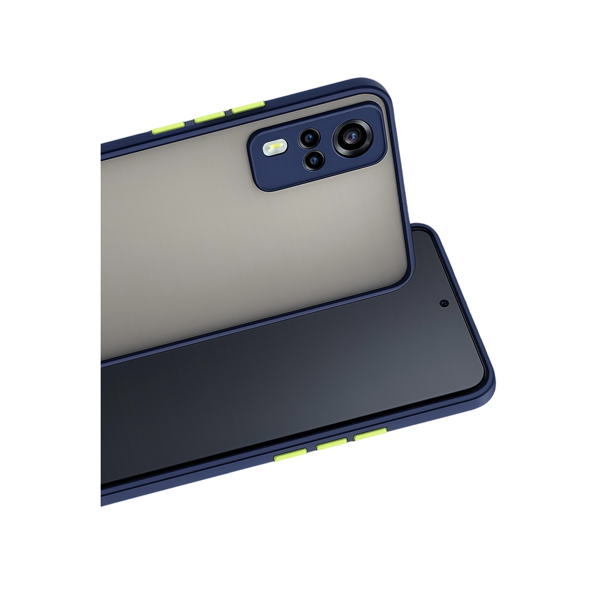 Vivo Y53S Kılıf Montreal Silikon Kapak - Lacivert