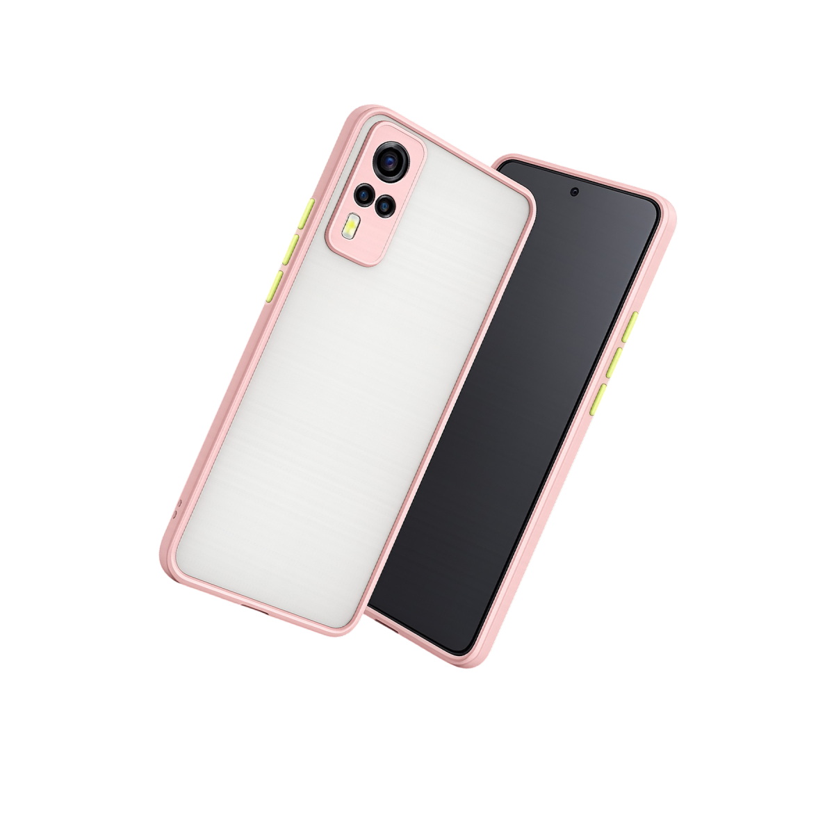Vivo Y53S Kılıf Montreal Silikon Kapak - Pembe