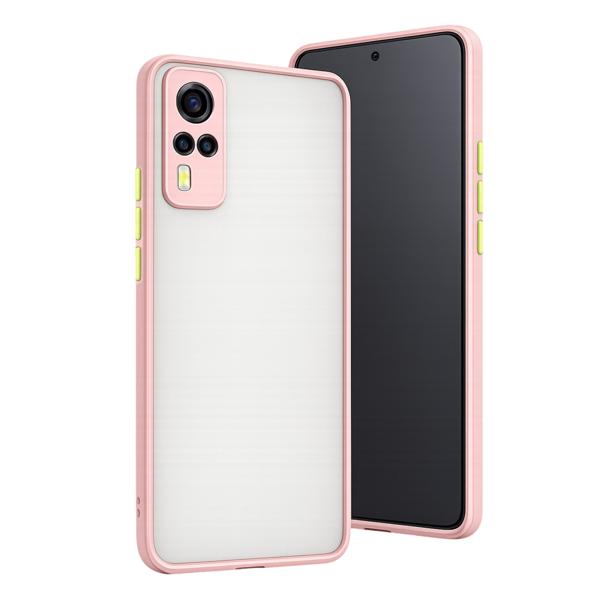 Vivo Y53S Kılıf Montreal Silikon Kapak - Pembe