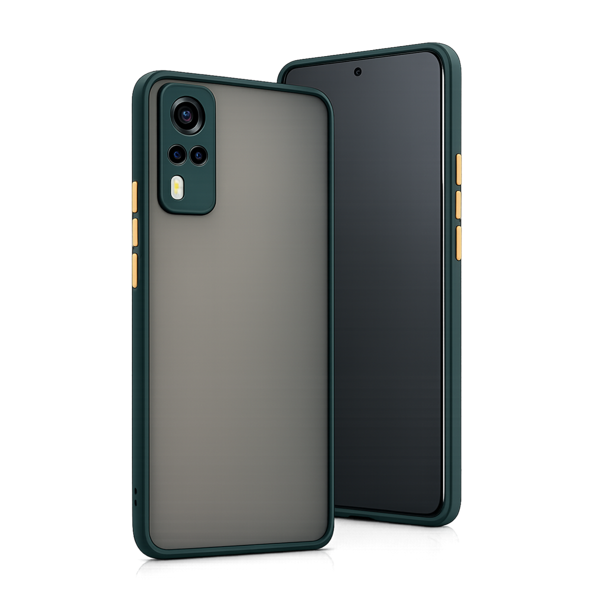 Vivo Y53S Kılıf Montreal Silikon Kapak - Yeşil