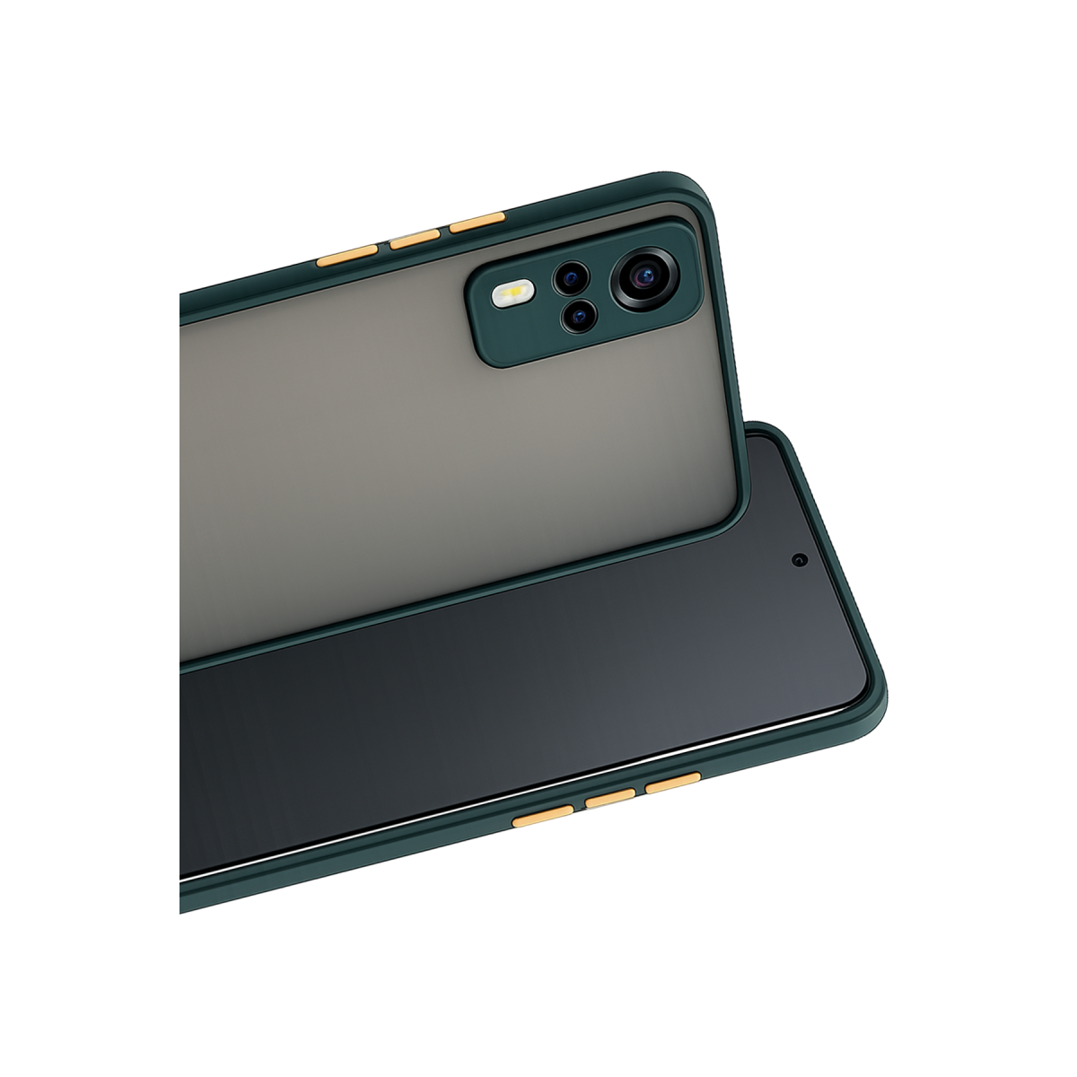 Vivo Y53S Kılıf Montreal Silikon Kapak - Yeşil