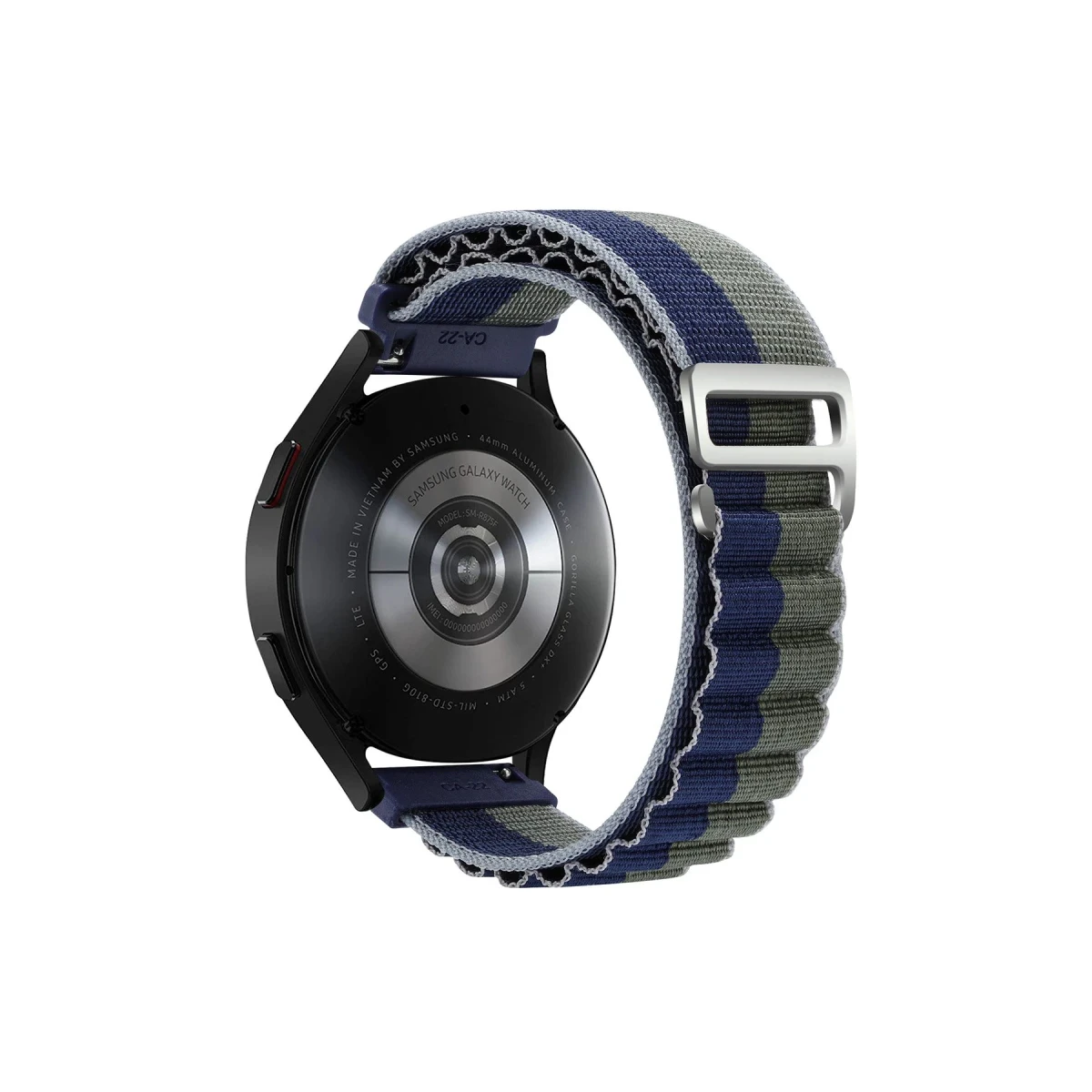 Watch 20mm KR410 Kumaş Kordon - Lacivert-Yeşil