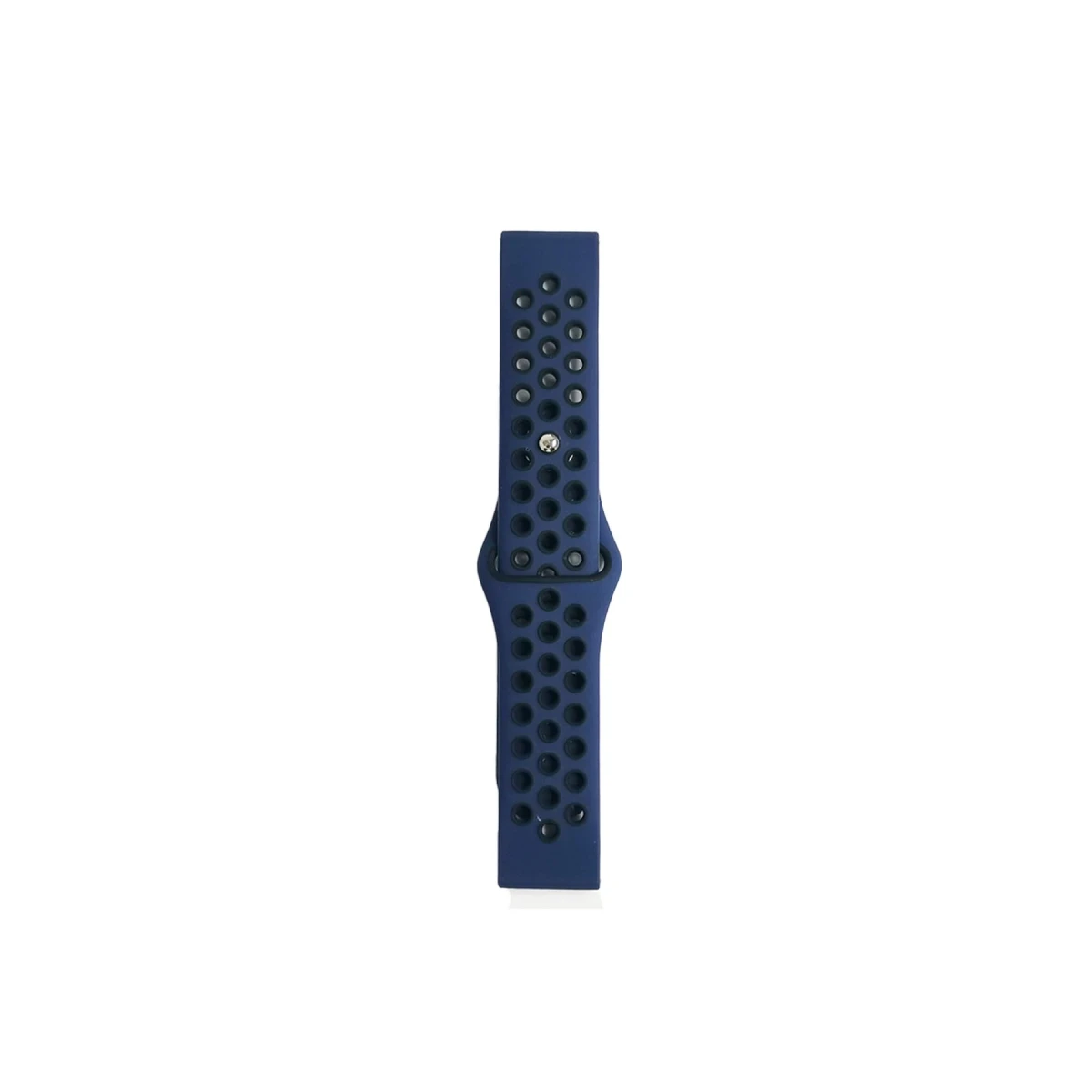 Watch 22mm Spor Delikli Kordon - Lacivert-Siyah