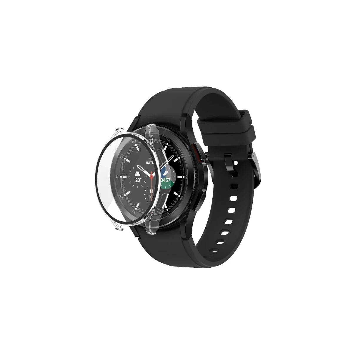 Watch 5 44mm Wall Camlı Kasa Ekran Koruyucu - Şeffaf