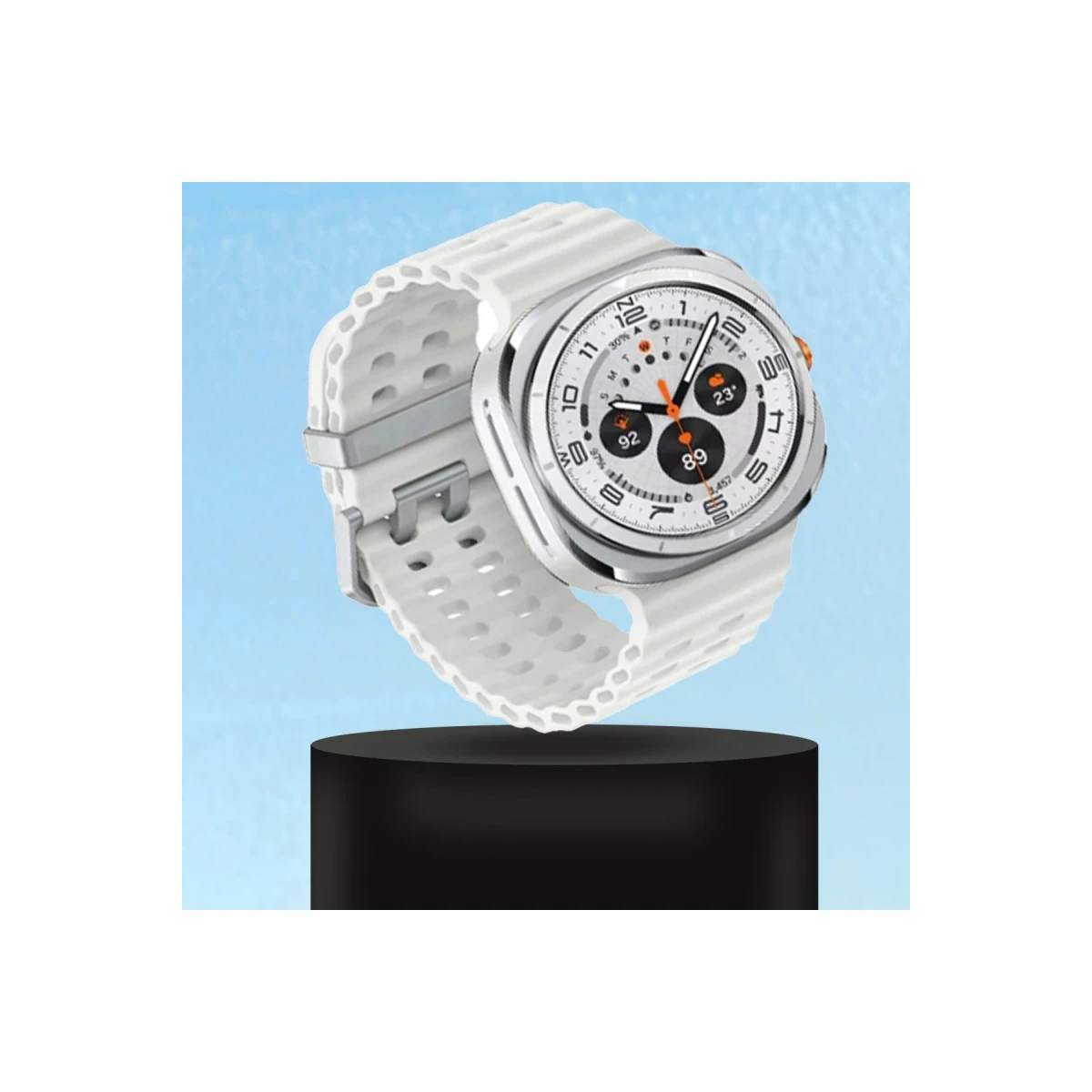 Watch 7 Ultra KR417 Rug Silikon Kordon - Pudra