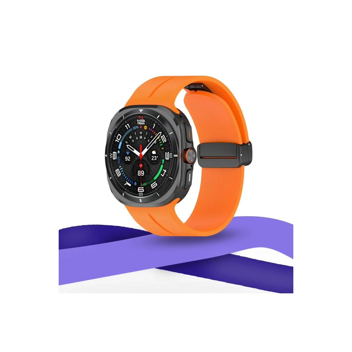 Watch 7 Ultra KR418 Tender Silikon Kordon - Turuncu