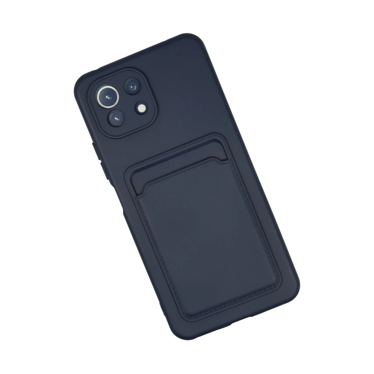 Xiaomi Mi 11 Kılıf Kelvin Kartvizitli Silikon - Lacivert