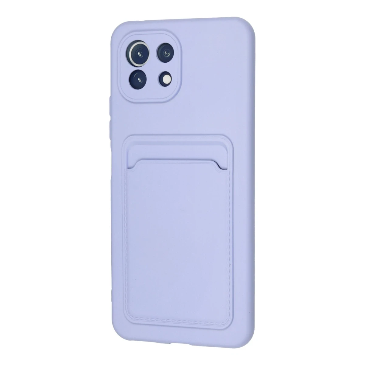 Xiaomi Mi 11 Kılıf Kelvin Kartvizitli Silikon - Lila