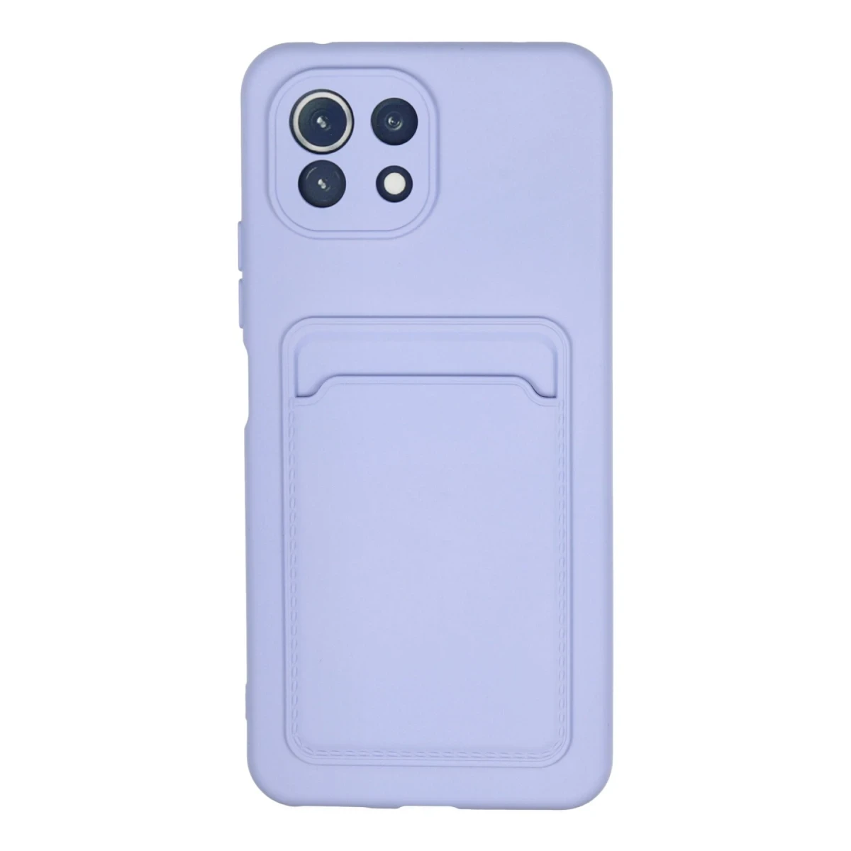 Xiaomi Mi 11 Kılıf Kelvin Kartvizitli Silikon - Lila