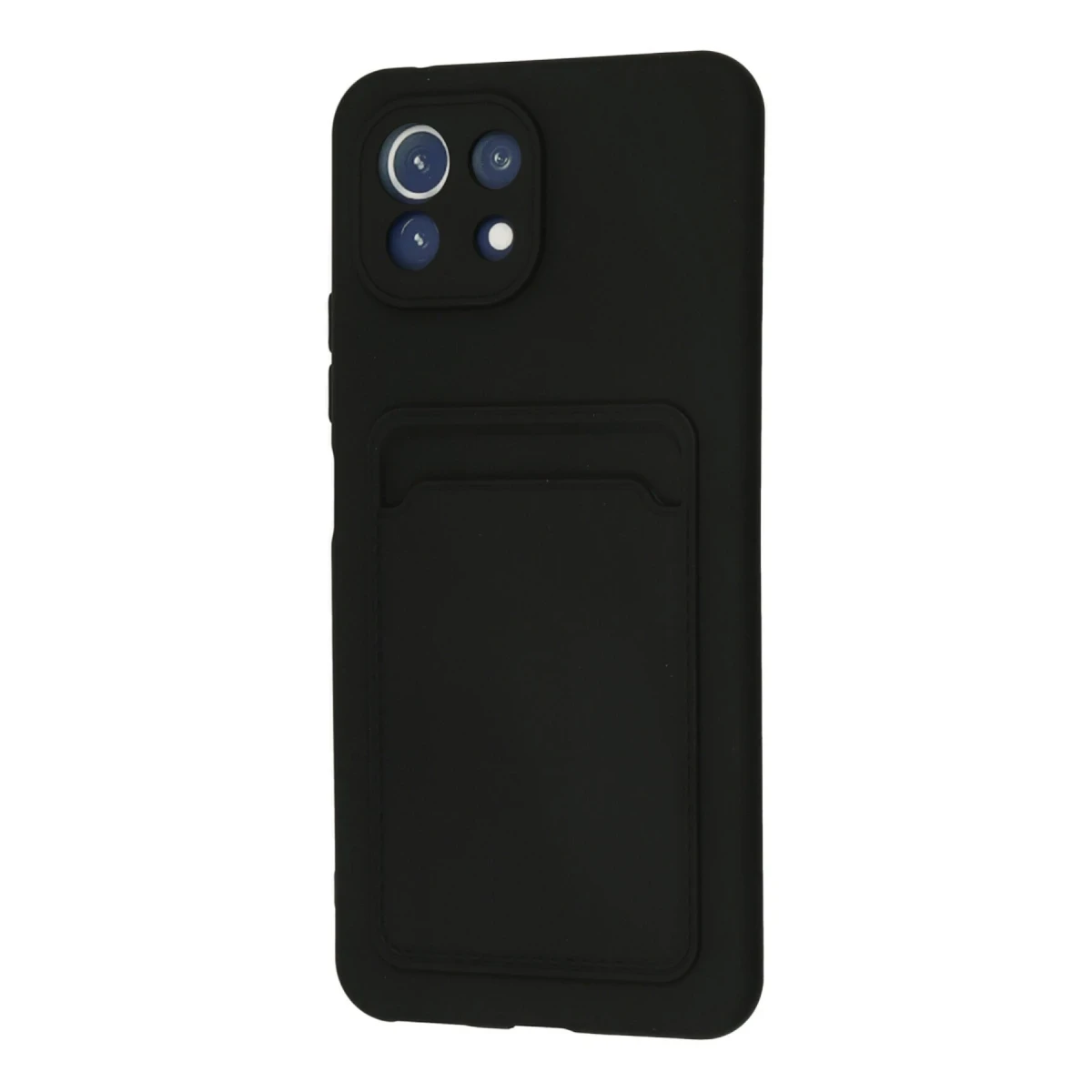 Xiaomi Mi 11 Kılıf Kelvin Kartvizitli Silikon - Siyah