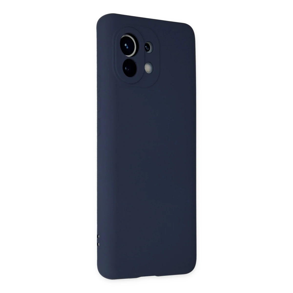 Xiaomi Mi 11 Kılıf Nano içi Kadife Silikon - Lacivert