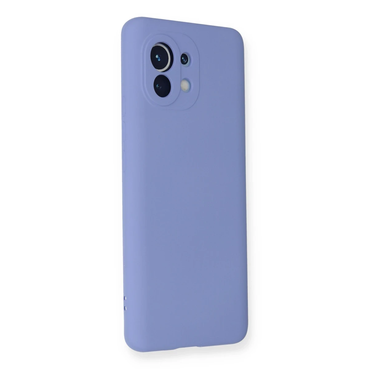 Xiaomi Mi 11 Kılıf Nano içi Kadife Silikon - Lila