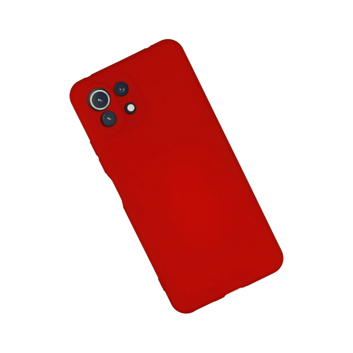 Xiaomi Mİ 11 Lite Kılıf Nano içi Kadife Silikon - Kırmızı
