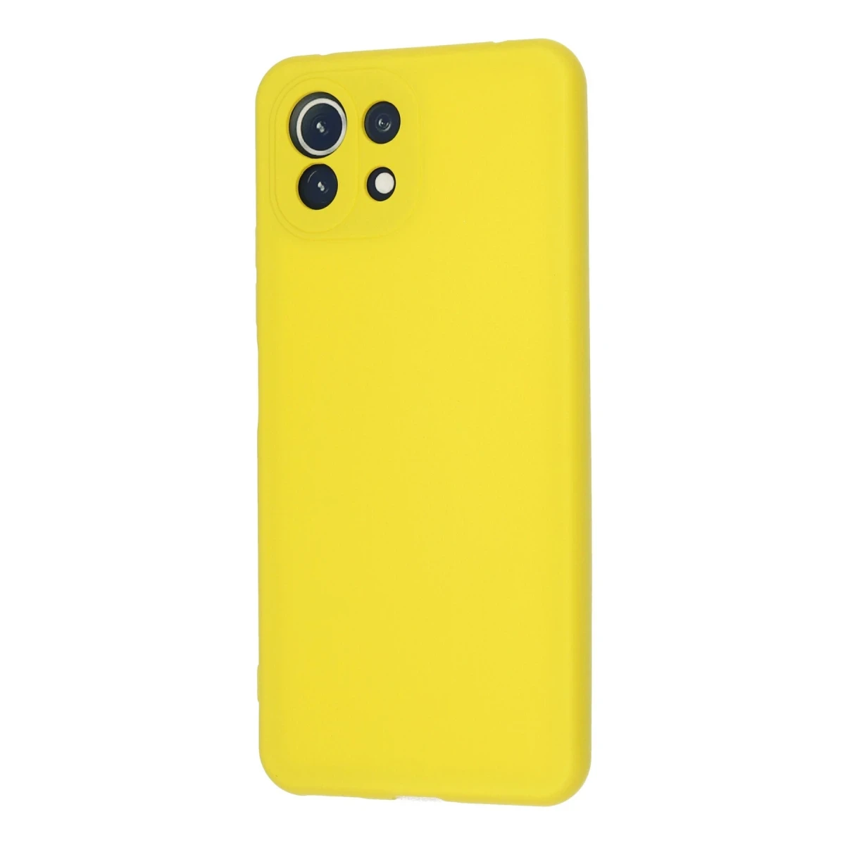 Xiaomi Mİ 11 Lite Kılıf Nano içi Kadife Silikon - Sarı