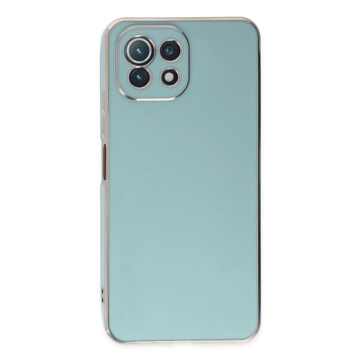 Xiaomi Mİ 11 Lite Kılıf Volet Silikon - Açık Yeşil