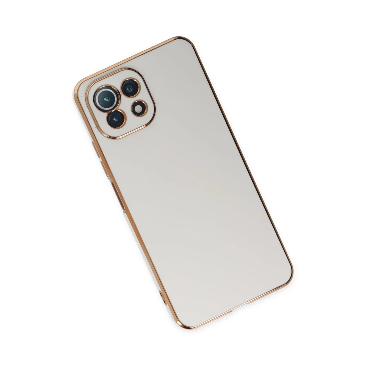 Xiaomi Mİ 11 Lite Kılıf Volet Silikon - Beyaz