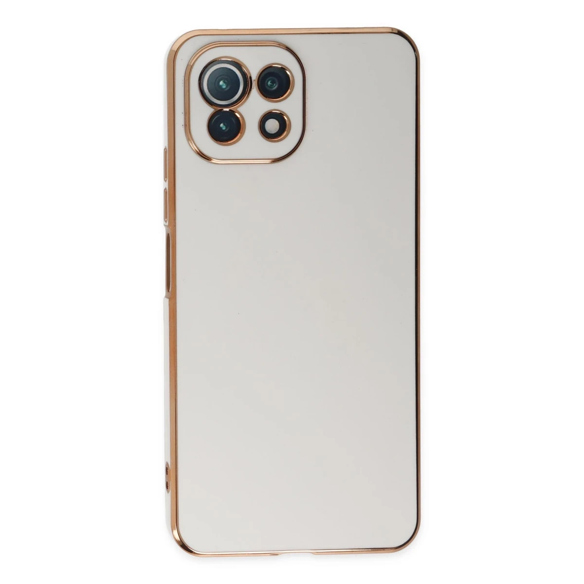 Xiaomi Mİ 11 Lite Kılıf Volet Silikon - Beyaz