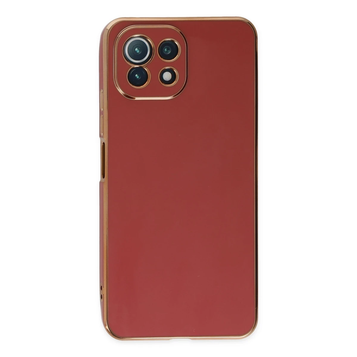 Xiaomi Mİ 11 Lite Kılıf Volet Silikon - Kırmızı