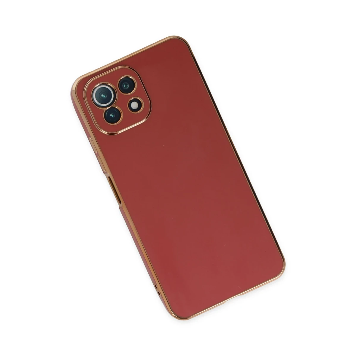 Xiaomi Mİ 11 Lite Kılıf Volet Silikon - Kırmızı