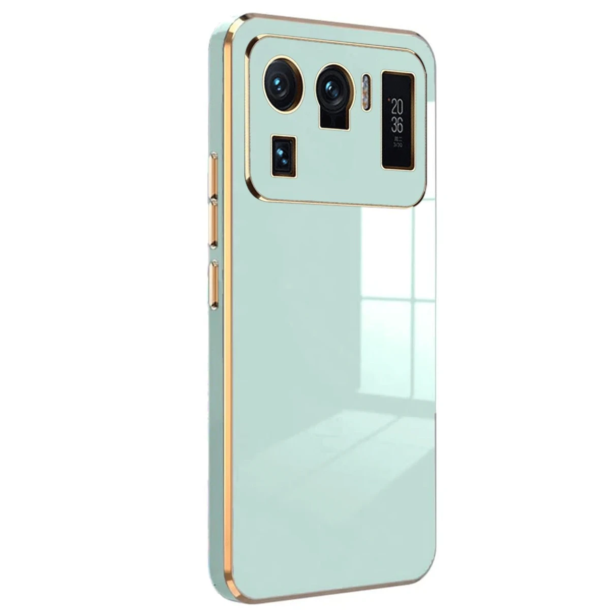 Xiaomi Mi 11 Ultra Kılıf Volet Silikon - Açık Yeşil