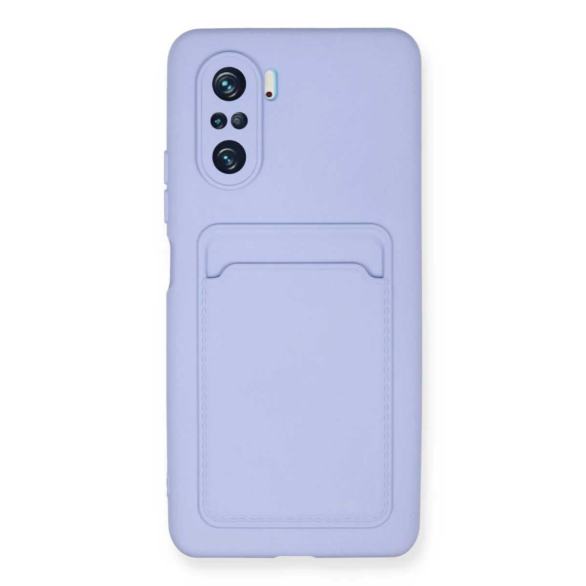 Xiaomi Poco F3 Kılıf Kelvin Kartvizitli Silikon - Lila