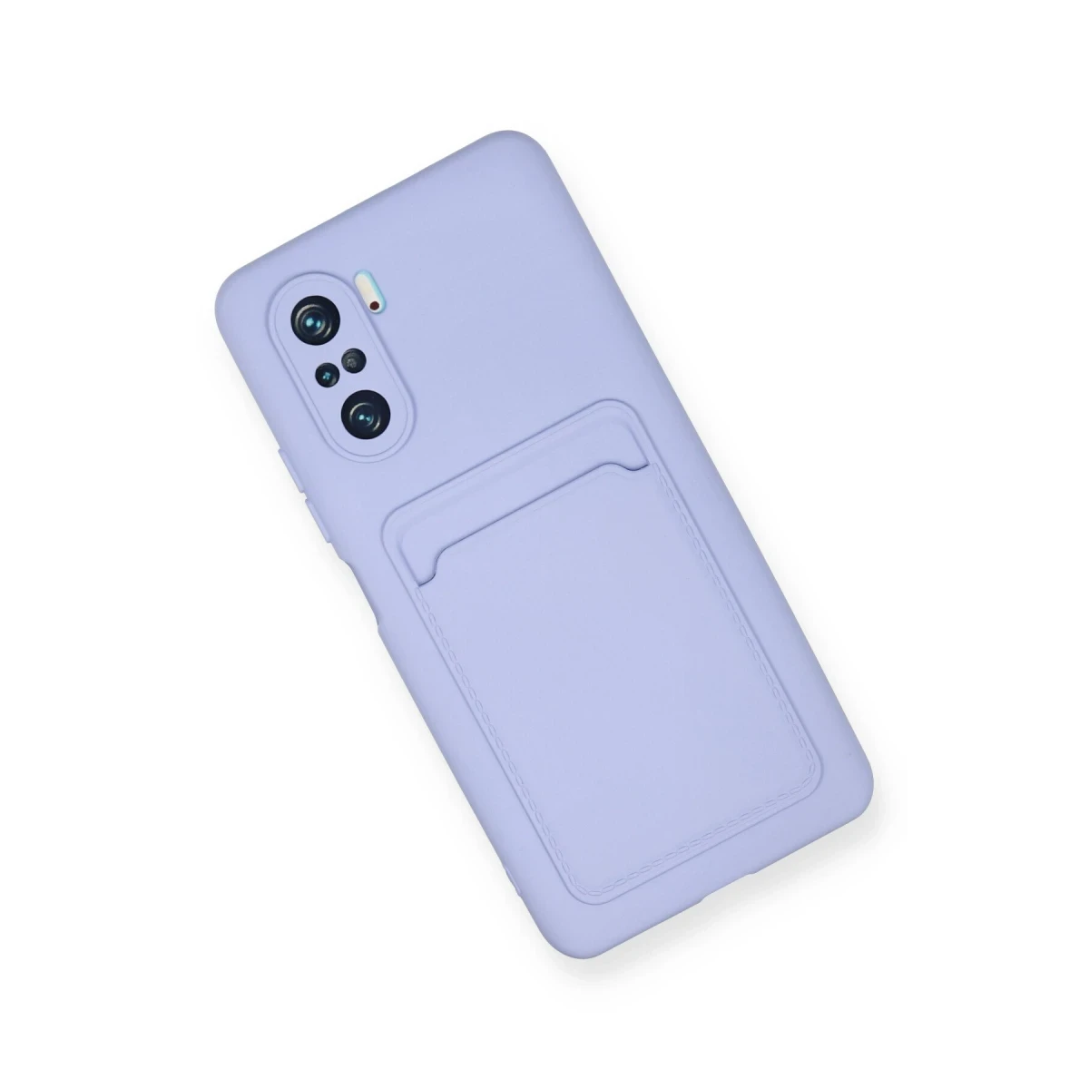 Xiaomi Poco F3 Kılıf Kelvin Kartvizitli Silikon - Lila