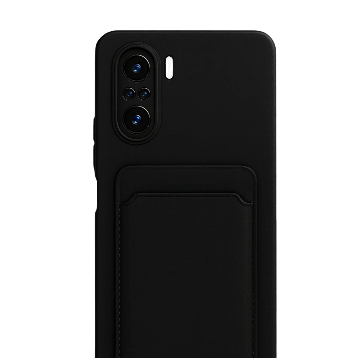 Xiaomi Poco F3 Kılıf Kelvin Kartvizitli Silikon - Siyah