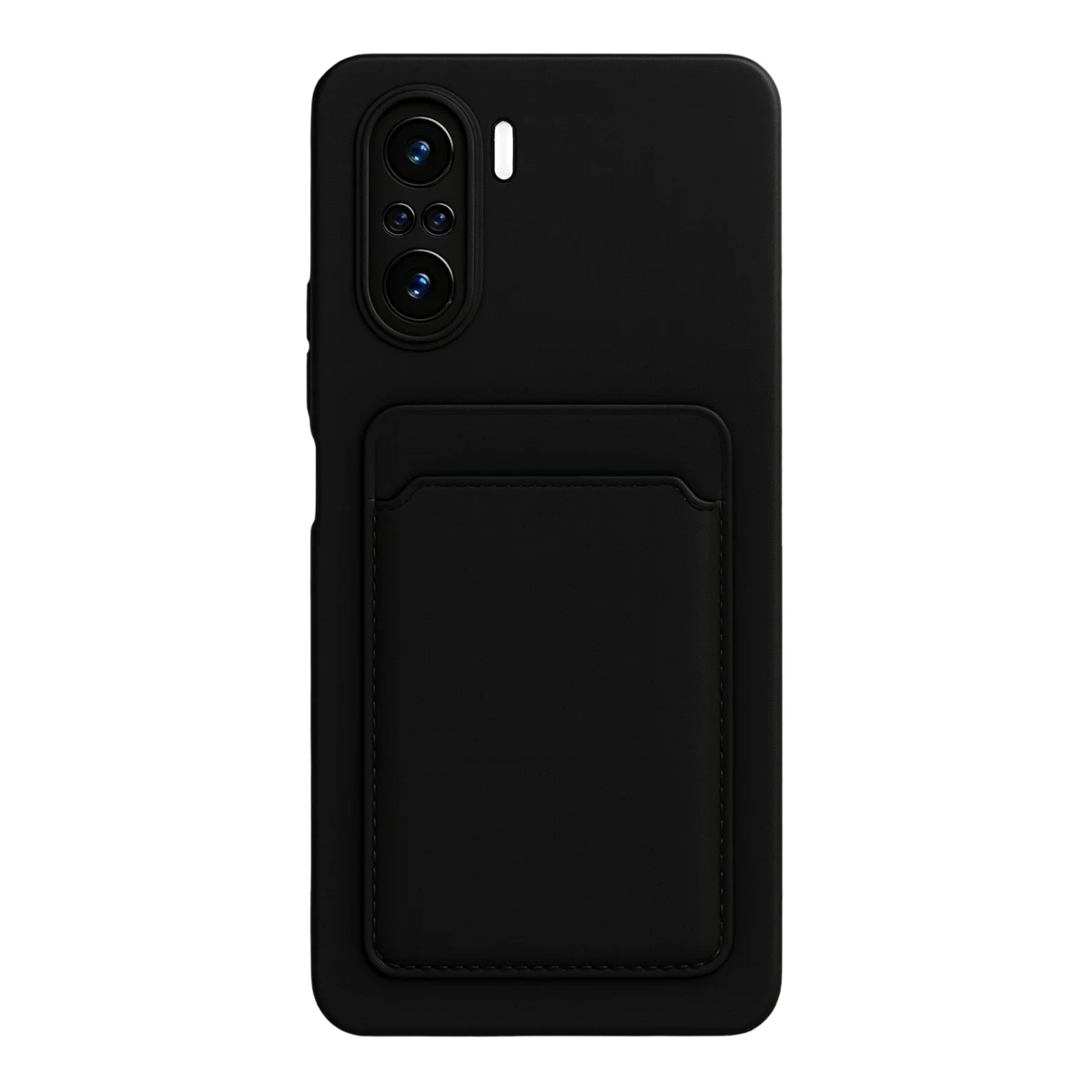 Xiaomi Poco F3 Kılıf Kelvin Kartvizitli Silikon - Siyah
