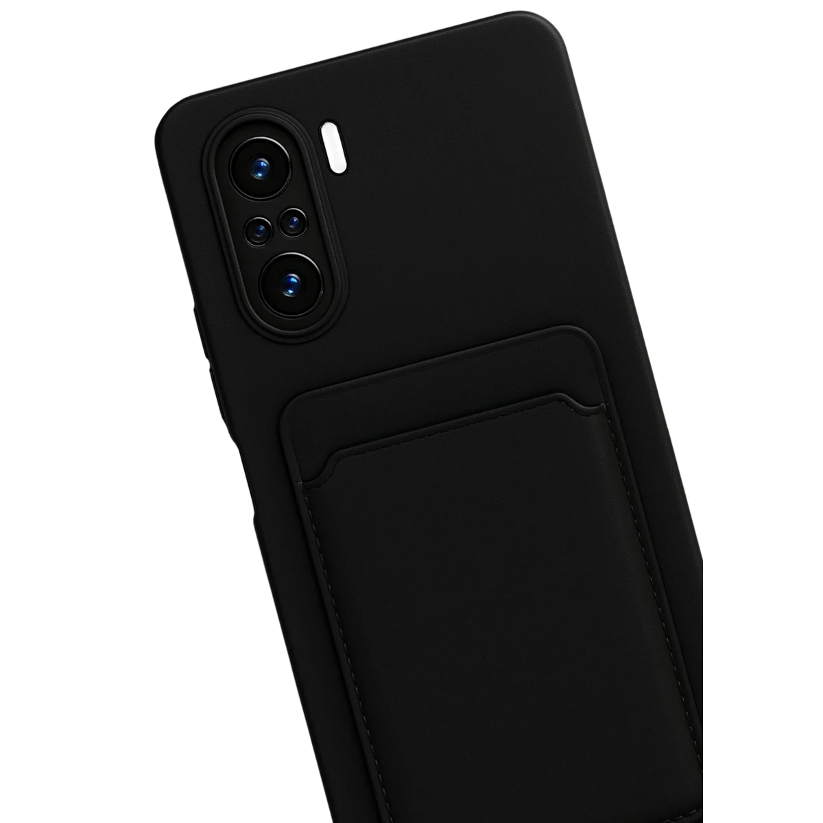 Xiaomi Poco F3 Kılıf Kelvin Kartvizitli Silikon - Siyah