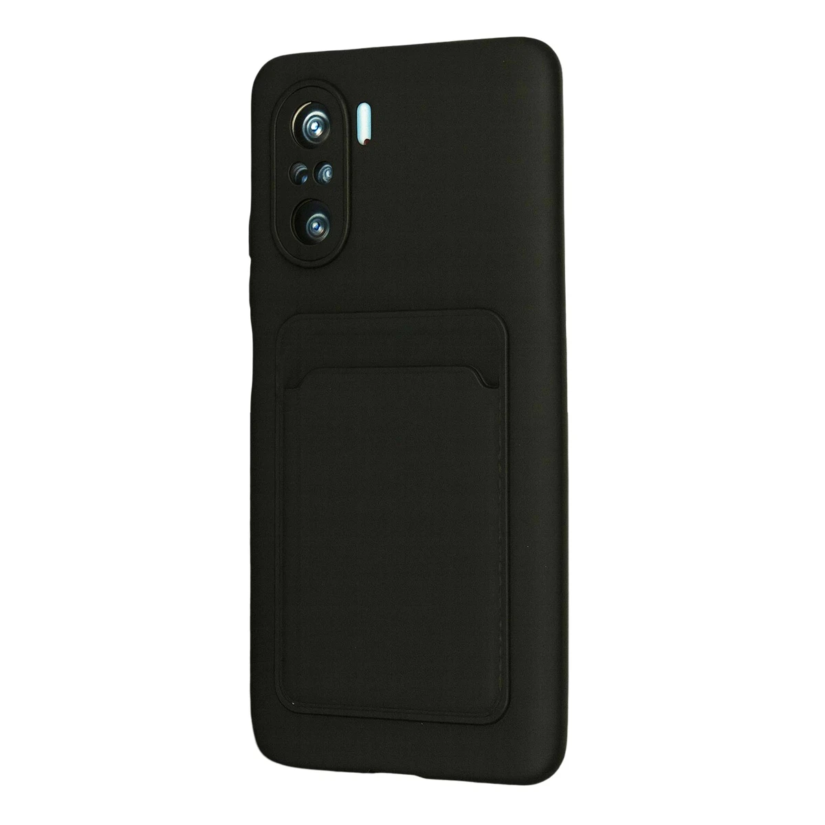 Xiaomi Poco F3 Kılıf Kelvin Kartvizitli Silikon - Siyah