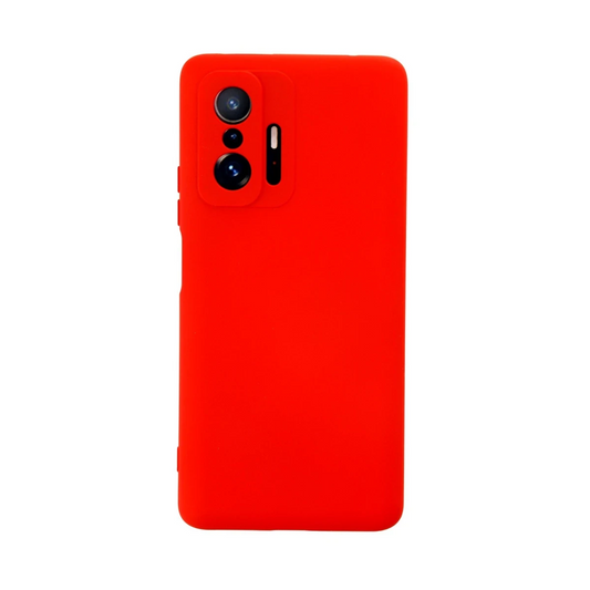 Xiaomi Mi 11T Pro Kılıf Nano içi Kadife Silikon - Kırmızı