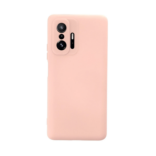 Xiaomi Mi 11T Pro Kılıf Nano içi Kadife Silikon - Pudra