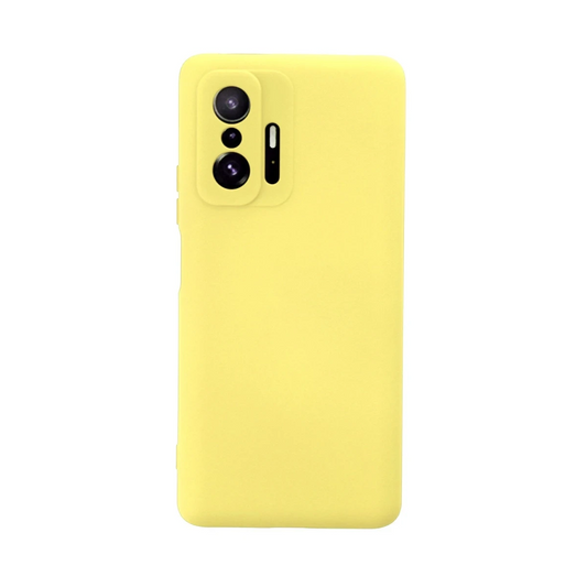 Xiaomi Mi 11T Pro Kılıf Nano içi Kadife Silikon - Sarı