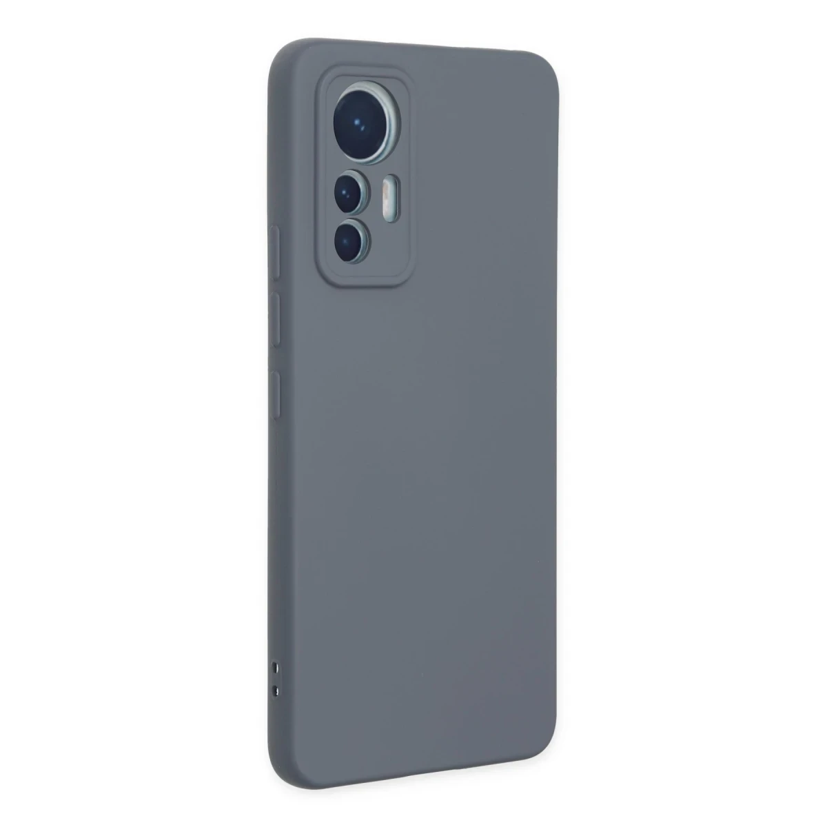 Xiaomi Mi 12 Lite Kılıf Nano içi Kadife Silikon - Gri