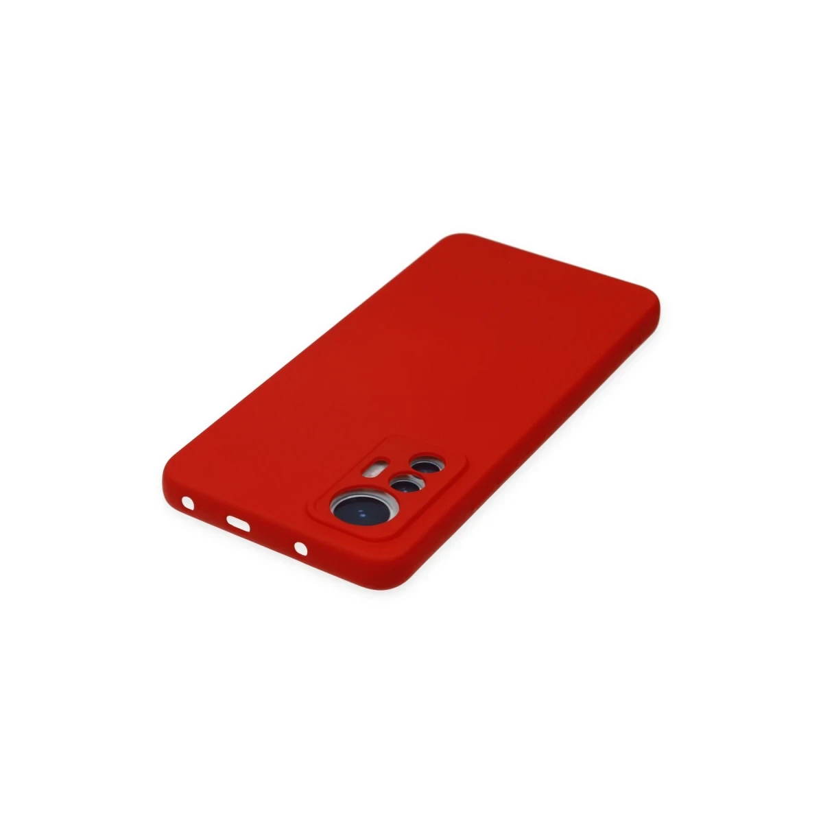 Xiaomi Mi 12 Lite Kılıf Nano içi Kadife Silikon - Kırmızı