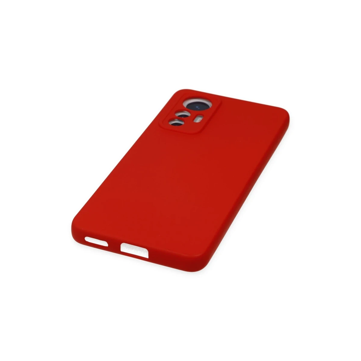 Xiaomi Mi 12 Lite Kılıf Nano içi Kadife Silikon - Kırmızı
