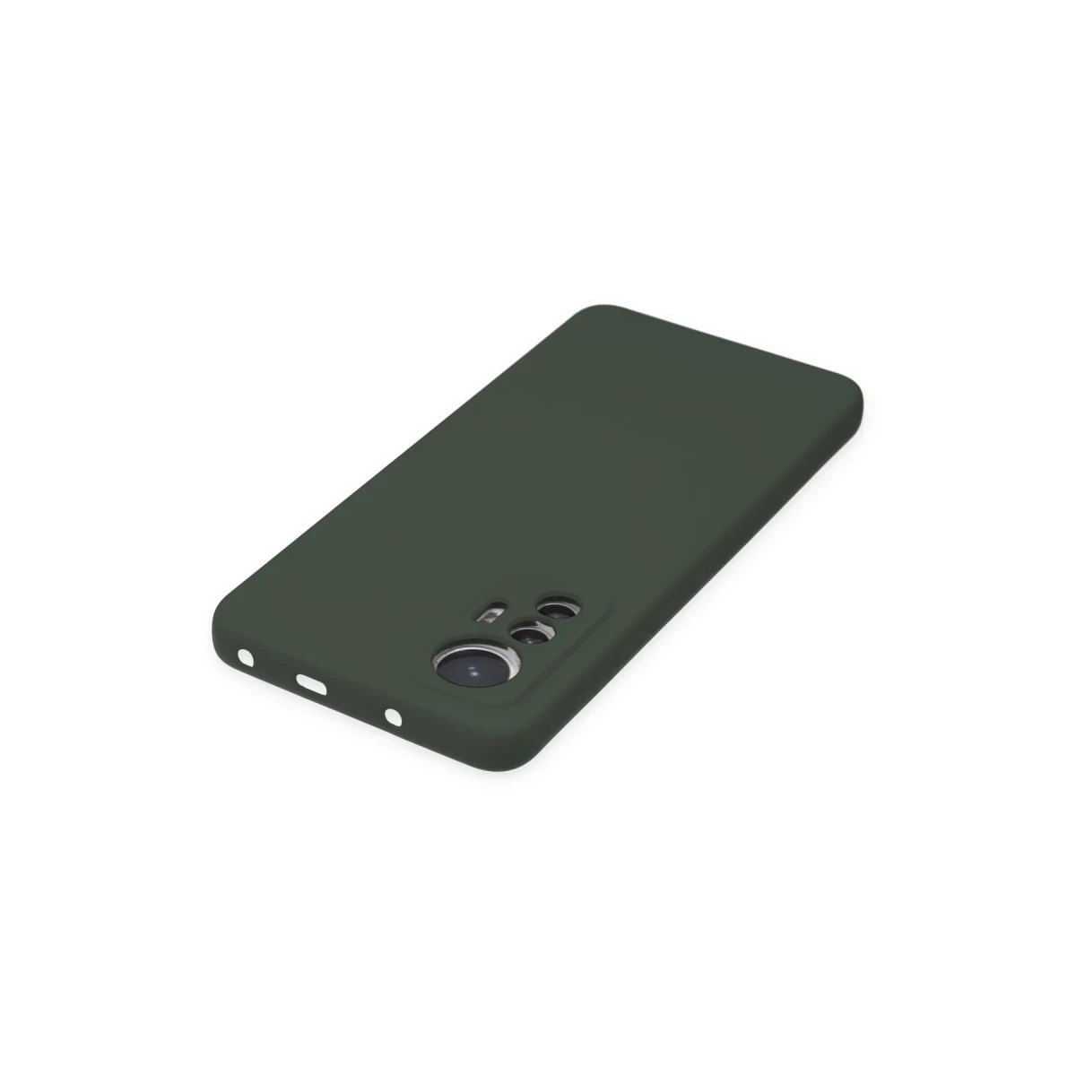 Xiaomi Mi 12 Lite Kılıf Nano içi Kadife Silikon - Koyu Yeşil