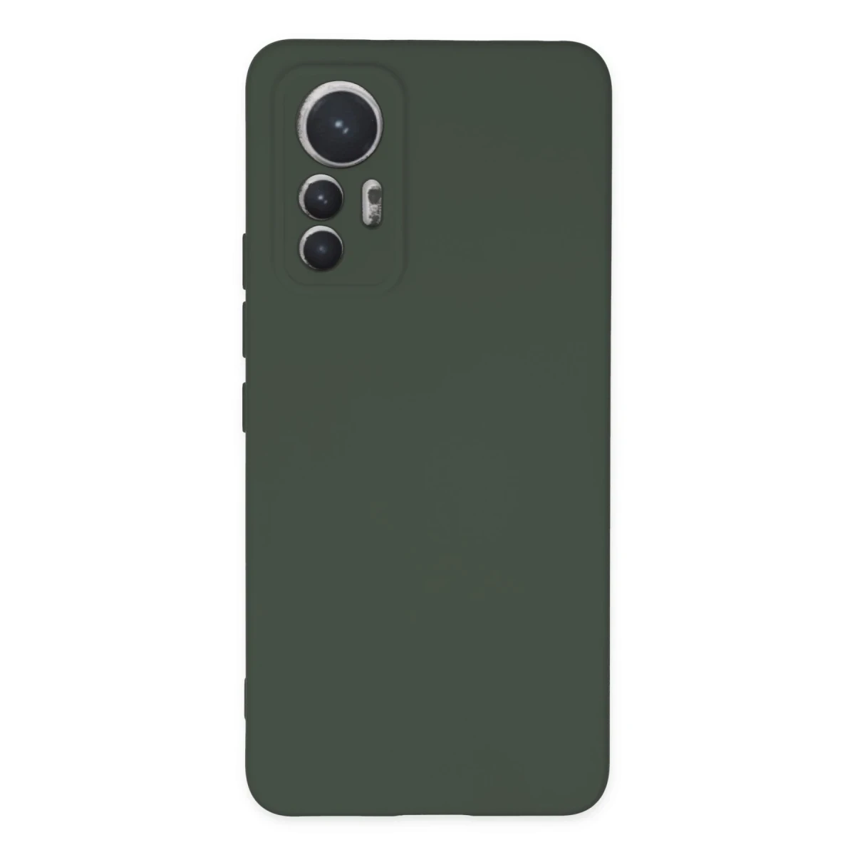 Xiaomi Mi 12 Lite Kılıf Nano içi Kadife Silikon - Koyu Yeşil