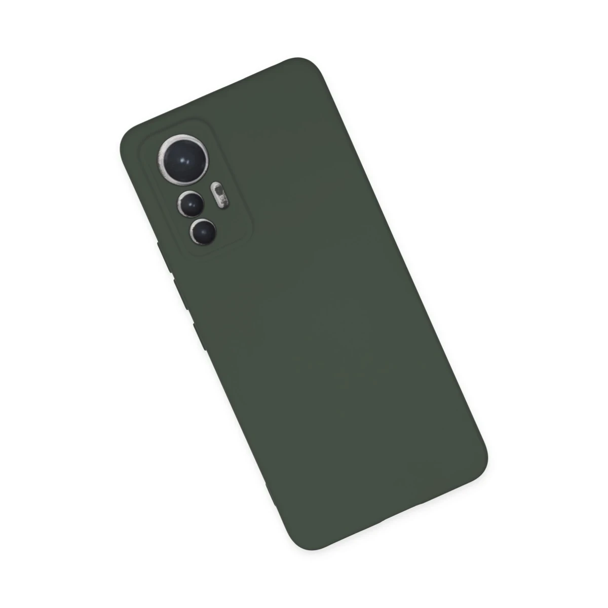 Xiaomi Mi 12 Lite Kılıf Nano içi Kadife Silikon - Koyu Yeşil