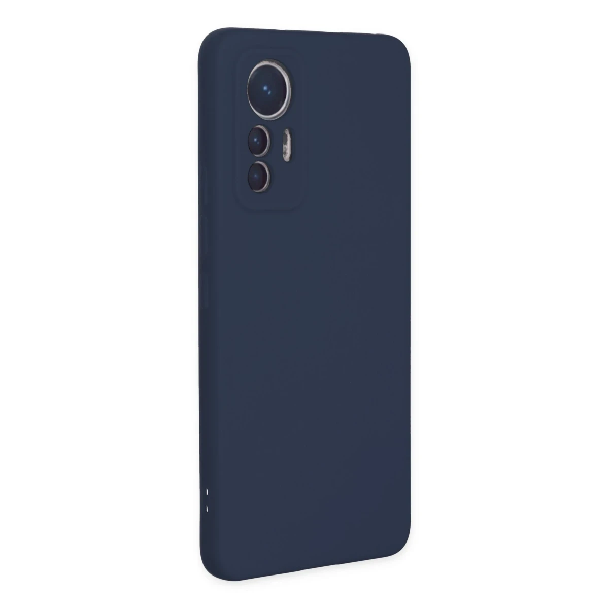 Xiaomi Mi 12 Lite Kılıf Nano içi Kadife Silikon - Lacivert