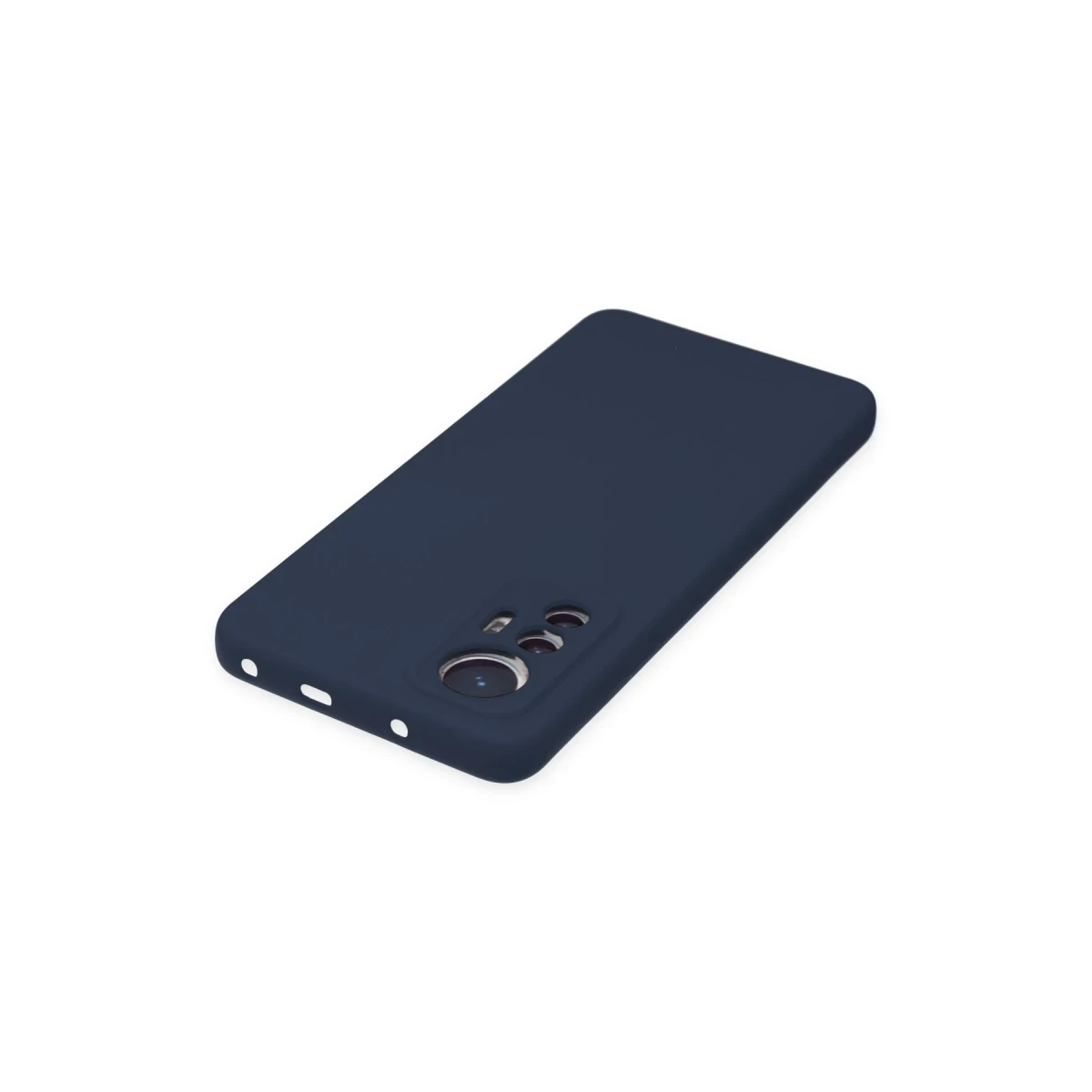 Xiaomi Mi 12 Lite Kılıf Nano içi Kadife Silikon - Lacivert