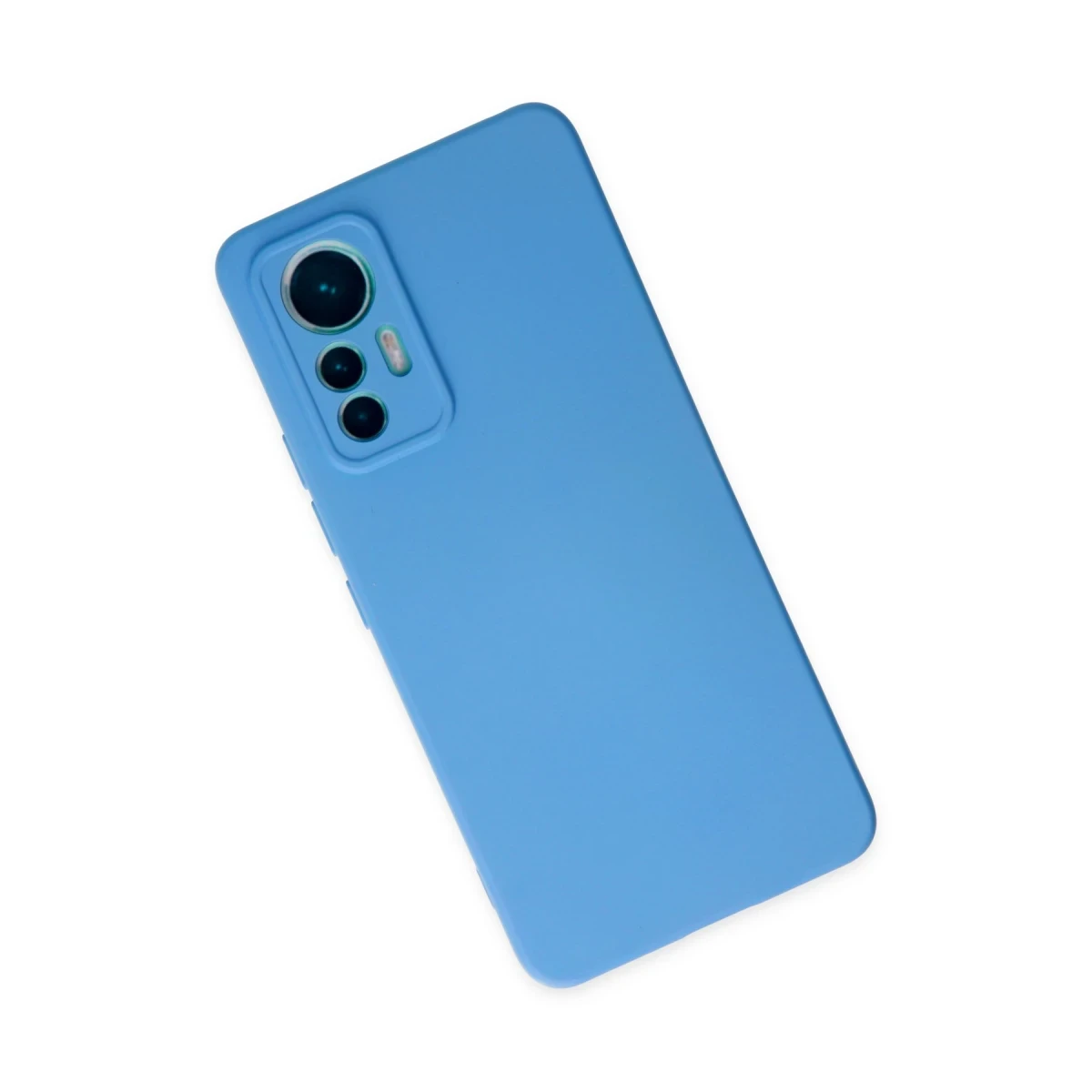 Xiaomi Mi 12 Lite Kılıf Nano içi Kadife Silikon - Mavi