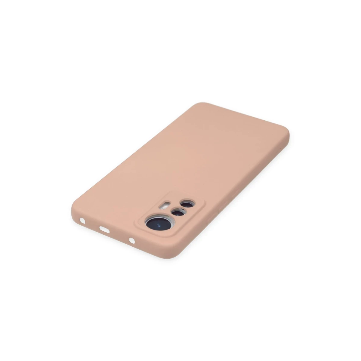 Xiaomi Mi 12 Lite Kılıf Nano içi Kadife Silikon - Pudra
