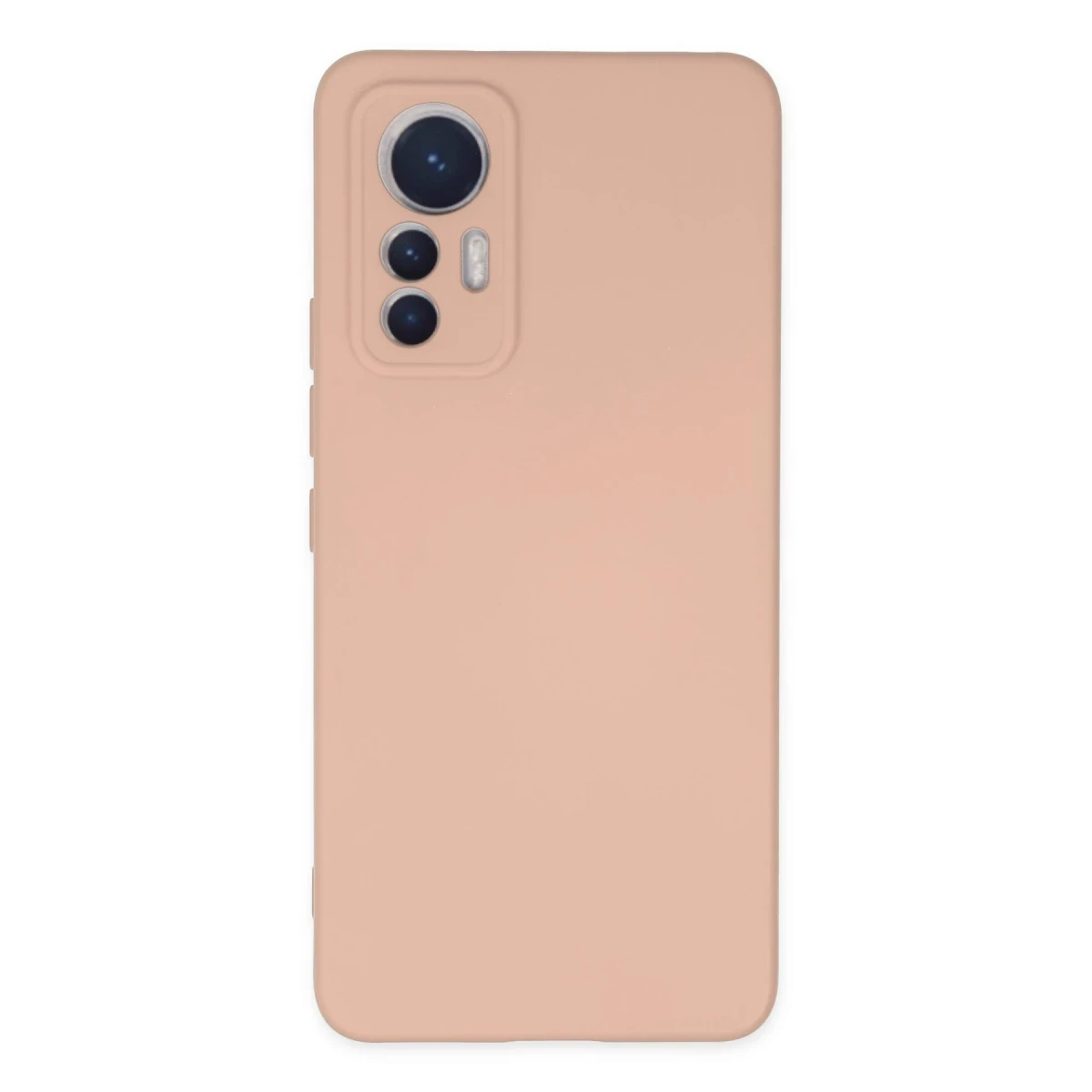 Xiaomi Mi 12 Lite Kılıf Nano içi Kadife Silikon - Pudra