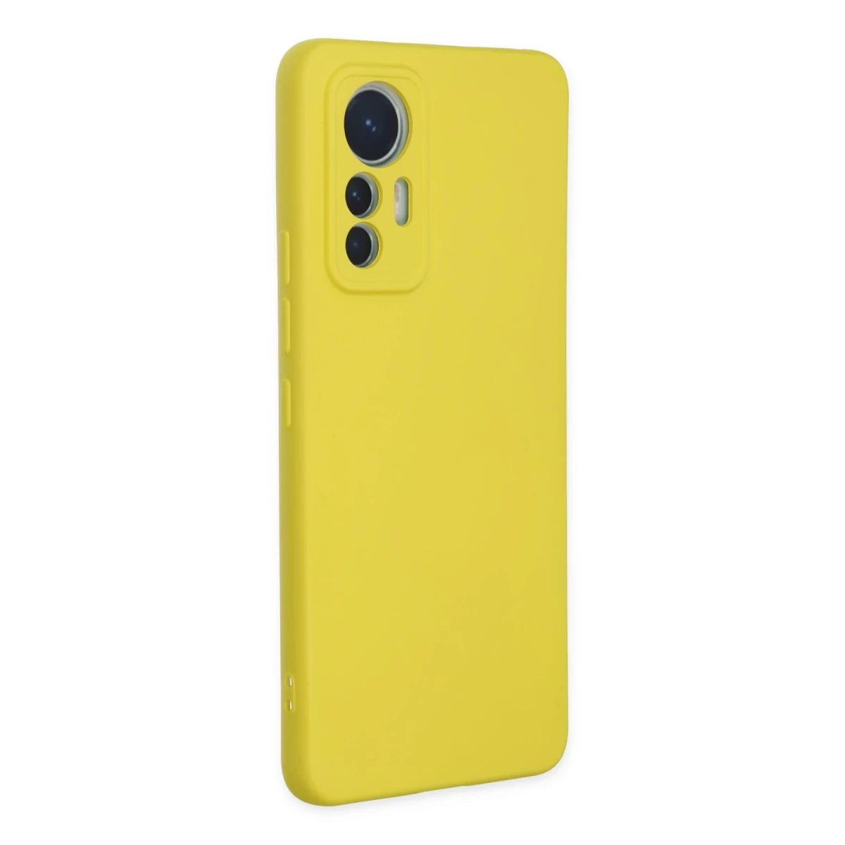 Xiaomi Mi 12 Lite Kılıf Nano içi Kadife Silikon - Sarı