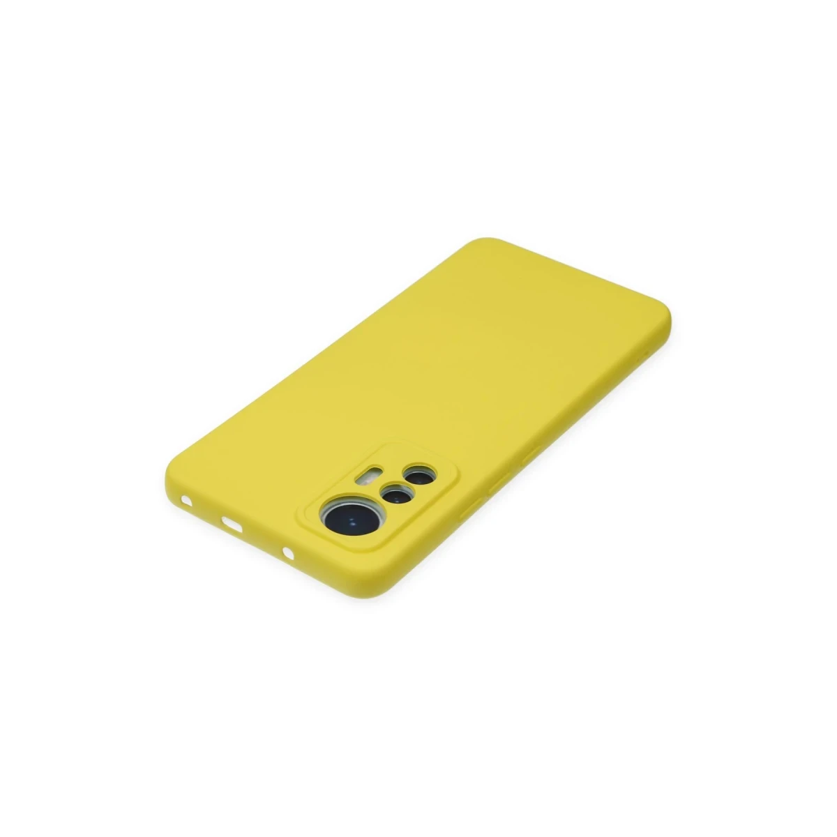 Xiaomi Mi 12 Lite Kılıf Nano içi Kadife Silikon - Sarı